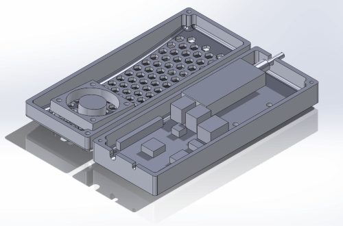 3D render of the housing