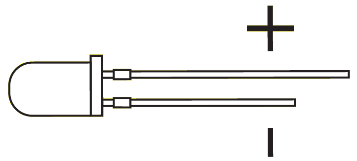 LED polarity diagram